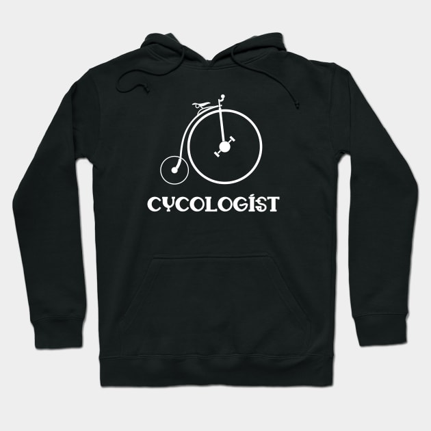 Funny Vintage Cycologist Bicycle Humor Hoodie by MasliankaStepan